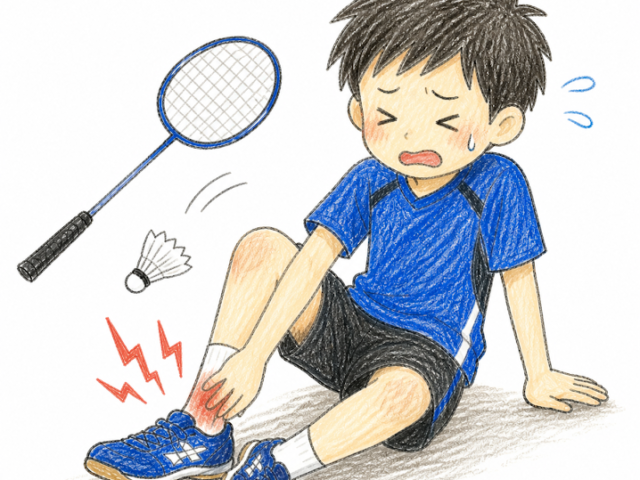 スポーツでの急な動作には気をつけて下さいね