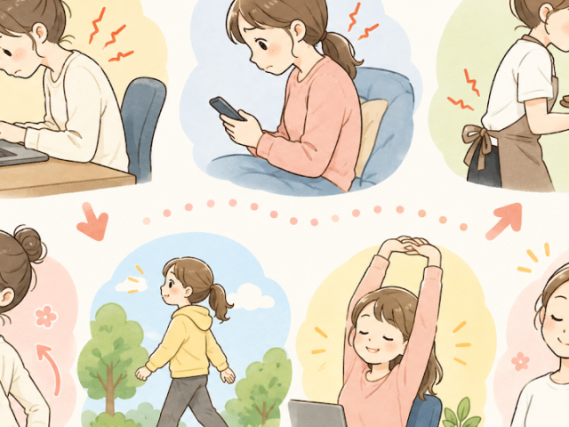 同じ姿勢を続けてませんか？